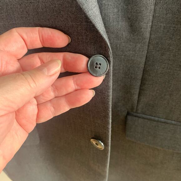 Jos. A. Bank Size 40L Men's Tailored Fit Sport Coat Blazer Jacket Gray Plaid - Picture 7 of 13